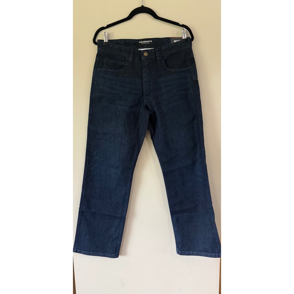 Wolverine FR Flame Resistant Jeans Mens 32x30 Dark Wash Stretch Denim CAT 2 NWT